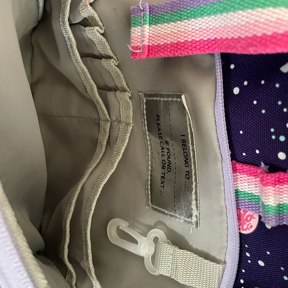 Mackenzie Rainbow Galaxy Heart backpack Lunch Bag Set - Picture 14 of 16